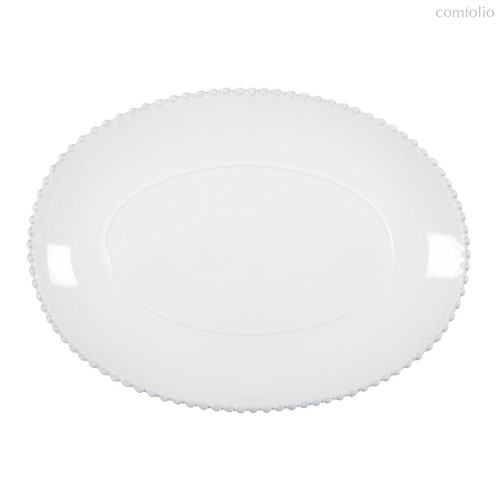Блюдо овальное Pearl White PEA401-WHI(PEA401-02202F), цвет белый - Costa Nova