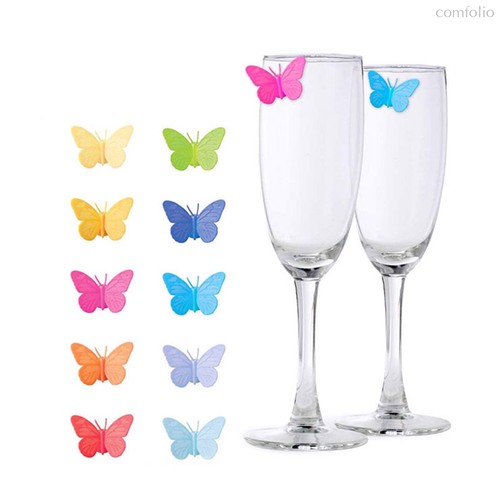 Маркеры для бокалов Drink Wings 10шт., цвет разноцветный - Balvi