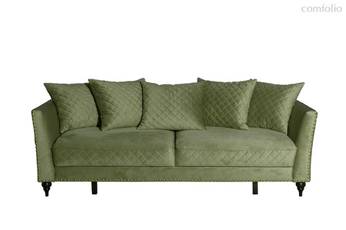 Диван Сорренто (Sorrento) 230M трехм. раск, велюр оливковый Colt1002-OLIV 230x101x86 - Garda Decor
