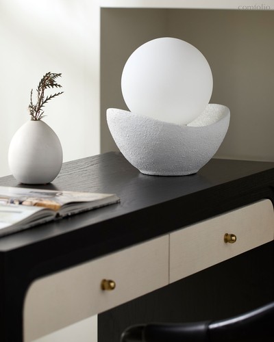 Белая настольная лампа Мейперл, цвет белый - Louvre Home