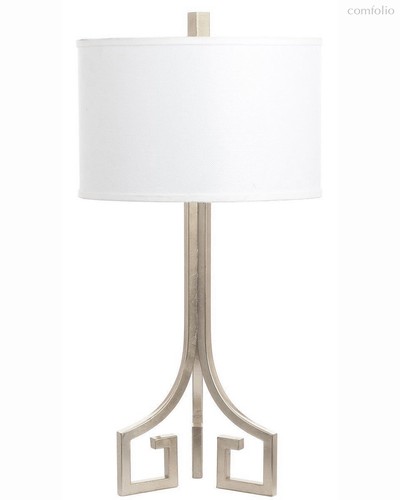 Серебряная настольная лампа Джейми, цвет античное серебро - Louvre Home