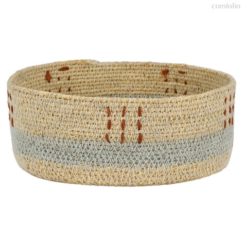 Корзина плетеная круглая Blue line - Covali