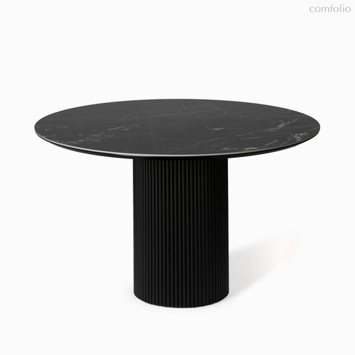 Обеденный стол Elan диаметр 120, цвет черный - Cosmo Red