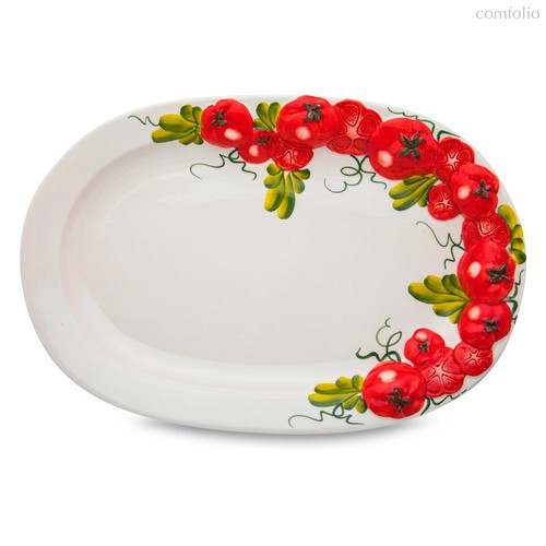 Блюдо овальное Edelweiss Томаты 43х30 см, керамика - Edelweiss