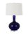 Тёмно-синяя настольная лампа Эверли, цвет темно-синий - Louvre Home