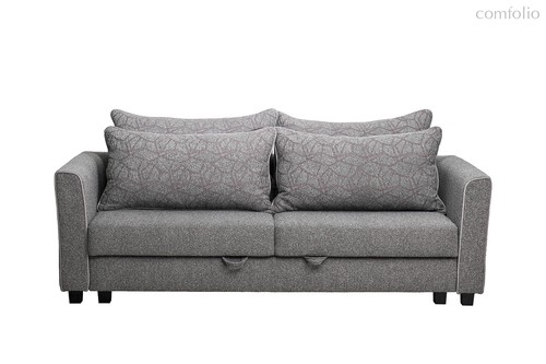 Диван Марко (Marco) трехмест. раскл., букле серый Flona-SER+Buta-SER 225x102x92см - Garda Decor