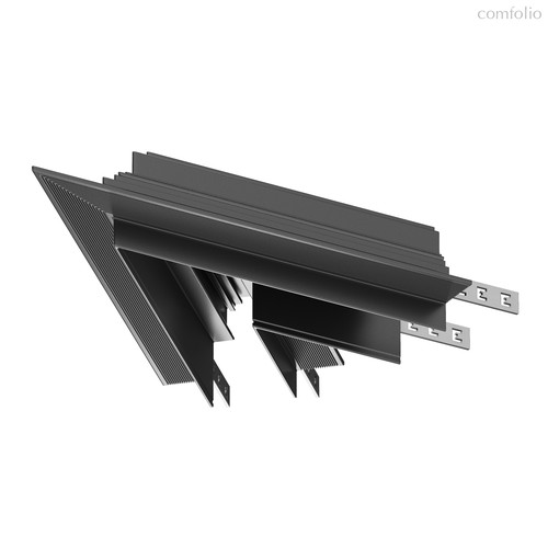 Угол-соединитель 45° Gravity встраиваемый черный - Maytoni