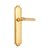 Дверная ручка Venezia Castello на планке PL98 полированная латунь - Venezia Collezione
