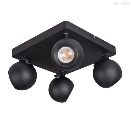 Споты потолочные настенные: Споты черные GALOBA EL-4OxGU10 B - Kanlux