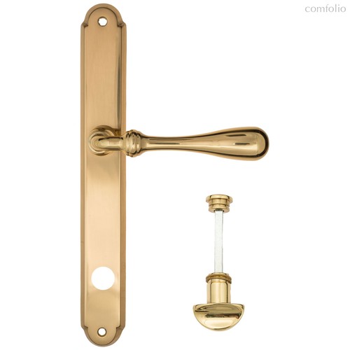 Дверная ручка на планке Fratelli Cattini "RETRO" WC-2 PL01-OLV полированная латунь - Fratelli Cattini