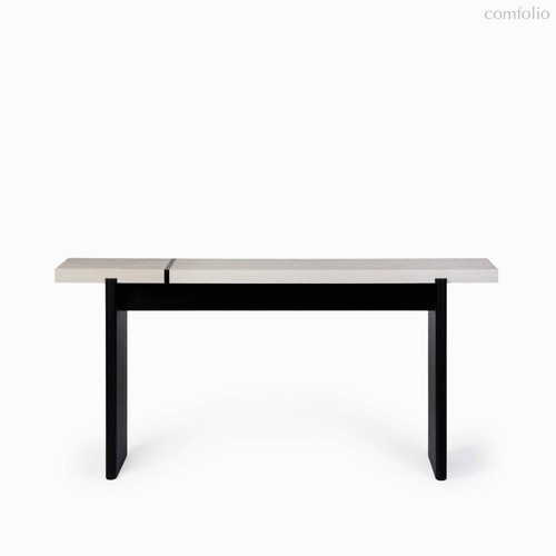 Консоль Silvo 160х34, цвет белый/черный - Cosmo