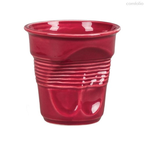 Чашка для капучино Barista (Бариста) "мятая" 225 мл, h 8,5 см 6 шт., цвет бордовый - P.L. Proff Cuisine