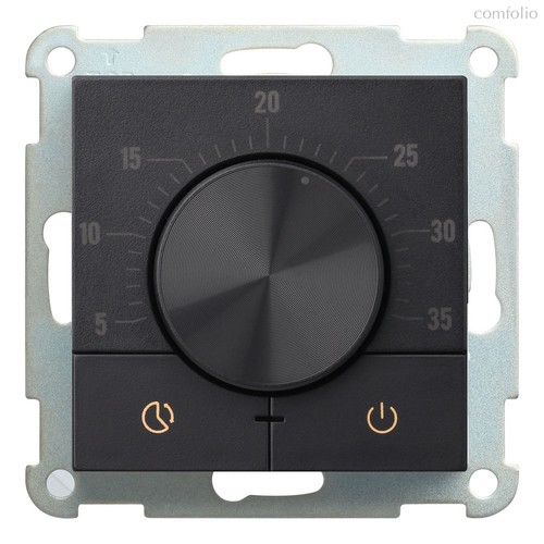 Поворотный термостат, черный 32234 BK, черный - Rikett