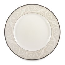 Тарелка обеденная Narumi Платиновый ноктюрн 27 см, фарфор костяной - Narumi