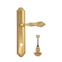 Дверная ручка Venezia Monte Cristo WC-4 на планке PL98 полированная латунь - Venezia Collezione