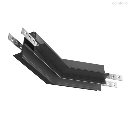 Коннектор угловой 135° Exility встраиваемый под ГКЛ 9,5мм, черный - Maytoni