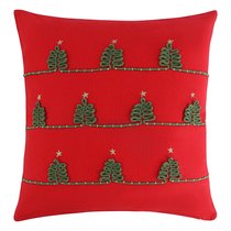 Чехол на подушку Christmas forest из коллекции New Year Essential, 45х45 см - Tkano