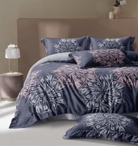 Комплект постельного белья CA-7-709 Дуэт Сатин печатный с наволочками 70х70х2шт.+ 50х70х2шт. - АльВиТек