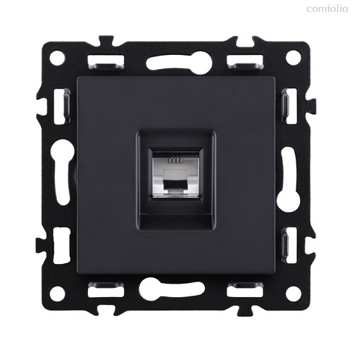 Розетка телефонная RJ11, черный Kollinger Asthetik AS-019BK - Kollinger