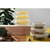 Набор из 3 прямоугольных контейнеров для еды желтый - Smart Solutions