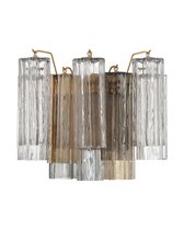 Настенный светильник Толбот со стеклом Autumn, цвет полированная латунь - Louvre Home