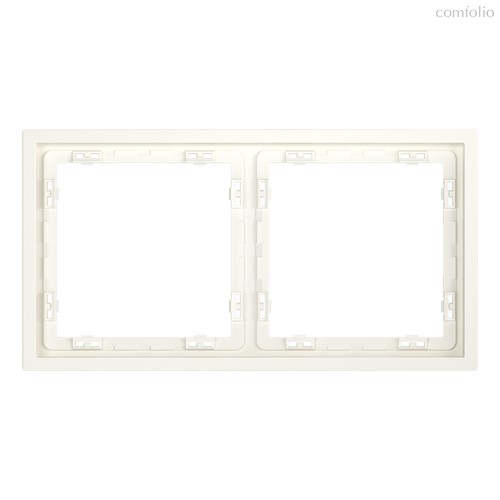 Рамка пластиковая VOLTUM S70 на 2 пост, хлопок - Voltum