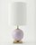 Лиловая настольная лампа Иветт - М, цвет лиловый - Louvre Home