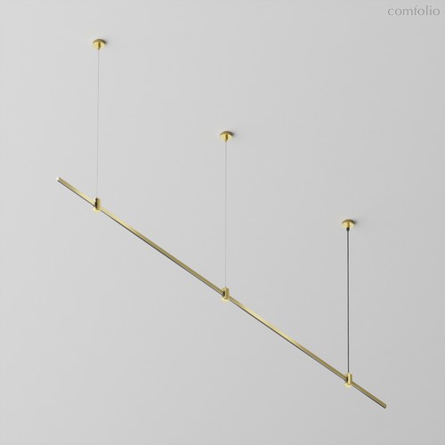 Готовая конструкция прямая на тросовых подвесах Hang без светильников и блока питания, латунь - Maytoni