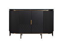 Комод черный 150x55x90см - Garda Decor