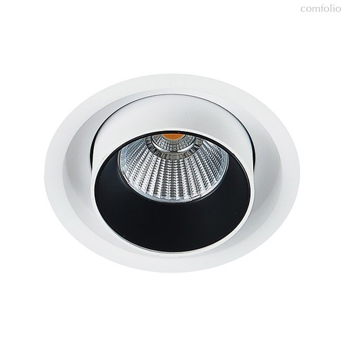 Donolux LED Periscope св-к встраиваемый,15Вт, D98хH98мм, 1050Лм, 38°, 3000К, IP20, Ra >90, белый/чер, цвет белый - Donolux