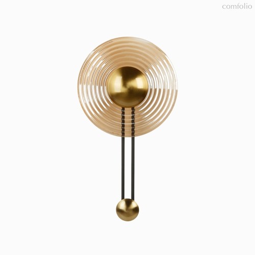 Настенный светильник Radiant диаметр 30, цвет медный/янтарный - Cosmo