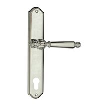 Дверная ручка Venezia Pellestrina CYL на планке PL02 полированный хром - Venezia Collezione