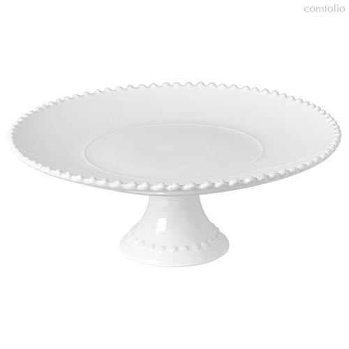 Блюдо на ножке Pearl White PEP334-WHI(PEP334-02202F), цвет белый, 34 см - Costa Nova