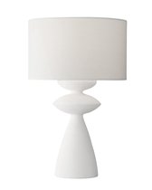 Белая настольная лампа Анза, цвет белый - Louvre Home