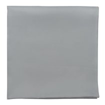 Скатерть серого цвета с фактурным жаккардовым рисунком из хлопка из коллекции Essential, 180х260 см - Tkano