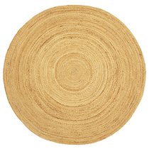 Ковер из джута круглый базовый из коллекции Ethnic, 150см - Tkano