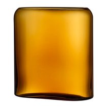 Ваза прямоугольная Nude Glass Слои 27,6 см, коричневая, хрусталь - Nude Glass