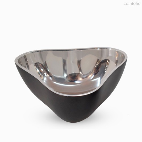 Миска Мetallic L, цвет черный - Cosmo