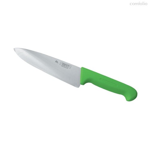 Шеф-нож PRO-Line 25 см, зеленая пластиковая ручка,e - P.L. Proff Cuisine