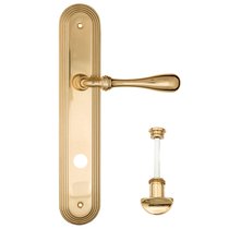 Дверная ручка на планке Fratelli Cattini RETRO WC-2 PL288-OLV полированная латунь - Fratelli Cattini