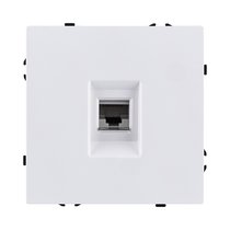 Розетка Ethernet RJ45 Cat.6, белый глянцевый Kollinger Eclipse EC-017WG - Kollinger