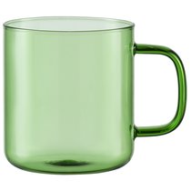 Чашка стеклянная, 350 мл, зеленая - Smart Solutions