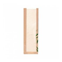Пакет Feel Green для хлеба с окном 14+4*60 см, крафт-бумага 36 г/см2, 250 шт/уп, Garcia - Garcia De Pou