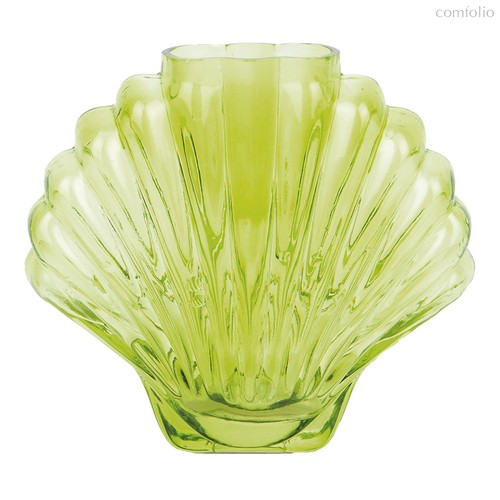Ваза для цветов Seashell, 18,5 см, зеленая - DOIY