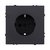 Розетка штепсельная SCHUKO 16A/250 В, черный матовый Kollinger Eclipse EC-014BK - Kollinger