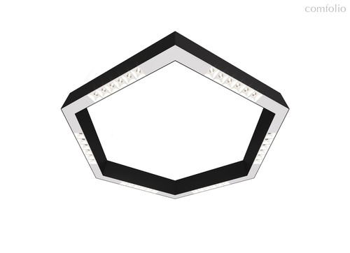 Donolux LED Eye-hex св-к накладной, 36W, 700х606мм, H71,5мм, 2590Lm, 34°, 3000К, IP20, корпус черный, цвет черный - Donolux