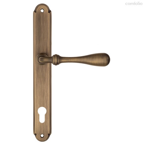 Дверная ручка на планке Fratelli Cattini "RETRO" CYL PL01-BY матовая бронза - Fratelli Cattini