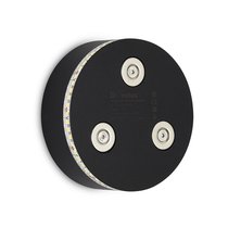 LED, Grimm, светодиодное магнитное основание, 7Вт, 200Лм, 4000К, 360°, недиммируемый, D99, 5*W34мм, IP20, PF>0, 5, Ra90, черный, источник питания в комплекте - Donolux