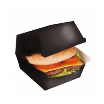 Коробка для бургера 14*12,5*5,5 см, чёрный, 50 шт/уп, картон, Garcia de PouИспания - Garcia De Pou