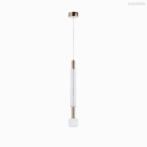 Подвесной светильник Waterfall Twin диаметр 11, цвет золотой/прозрачный - Cosmo